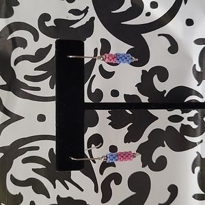 🌷3/$25 Sterling silver earrings with handmade beads